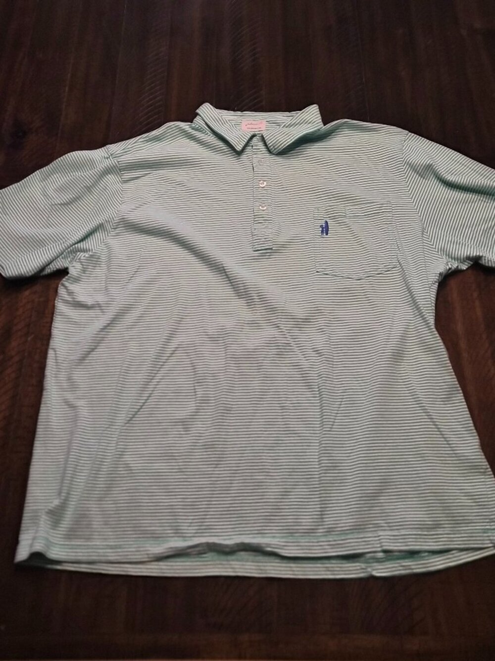 Johnnie O Golf Polo Green Preppy Surf Logo Shirt Mens Size XXL Cotton G887